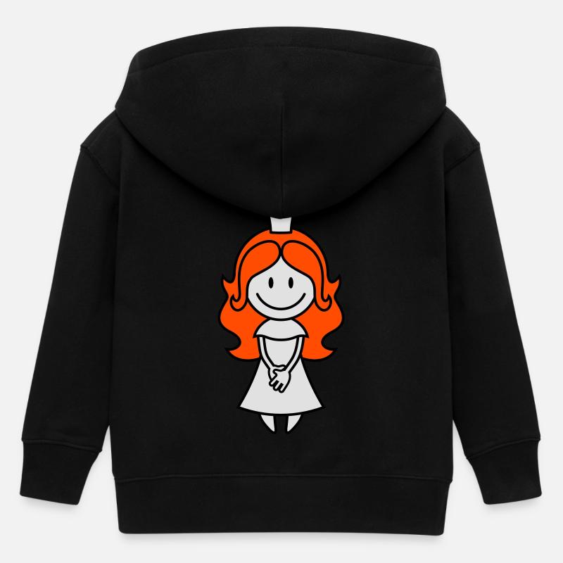 vl025b_prinzessin_3c - Veste à capuche enfant bio Stanley/Stella - noir