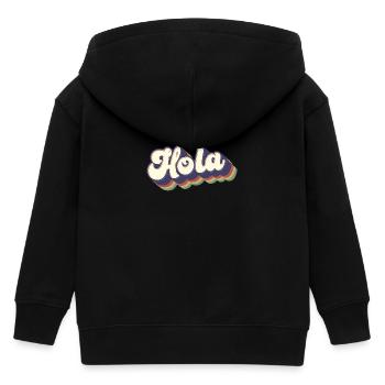Hola Espagnol Bonjour Hawaii Hawaiian Pride Mexicain - Veste à capuche enfant bio Stanley/Stella - noir - Dos