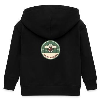 Filmkamera - Kinder Organic Kapuzenjacke Mini Cultivator von Stanley/Stella - Schwarz - Hinten