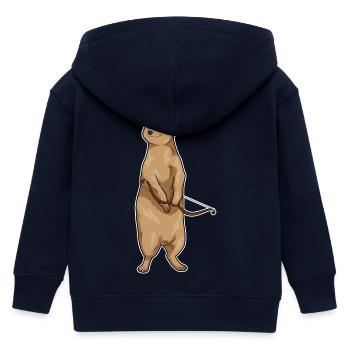 Arc de suricate Archer - Veste à capuche enfant bio Stanley/Stella - marine - Dos