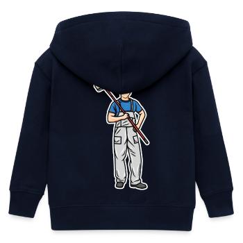 Kleiner Maler - Kinder Organic Kapuzenjacke Mini Cultivator von Stanley/Stella - Navy - Hinten