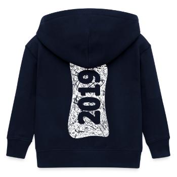 2019 - Kinder Organic Kapuzenjacke Mini Cultivator von Stanley/Stella - Navy - Hinten