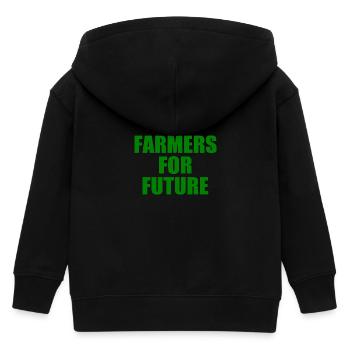 farmers for future - Kinder Organic Kapuzenjacke Mini Cultivator von Stanley/Stella - Schwarz - Hinten