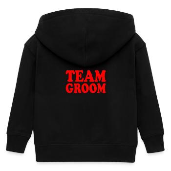 Team groom - Veste à capuche enfant bio Stanley/Stella - noir - Dos