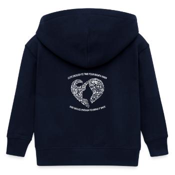 Krankenschwester Krankenpflegerin Geschenk - Kinder Organic Kapuzenjacke Mini Cultivator von Stanley/Stella - Navy - Hinten