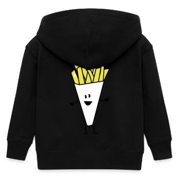 french fries - Kinder Organic Kapuzenjacke Mini Cultivator von Stanley/Stella - Schwarz - Hinten