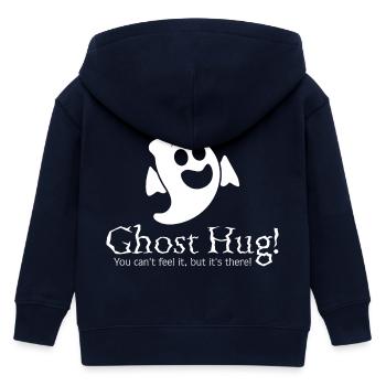 Ghost Hug / hug / Halloween / Ghost / Horreur - Veste à capuche enfant bio Stanley/Stella - marine - Dos