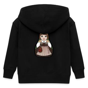 Höchste Int - Kinder Organic Kapuzenjacke Mini Cultivator von Stanley/Stella - Schwarz - Hinten