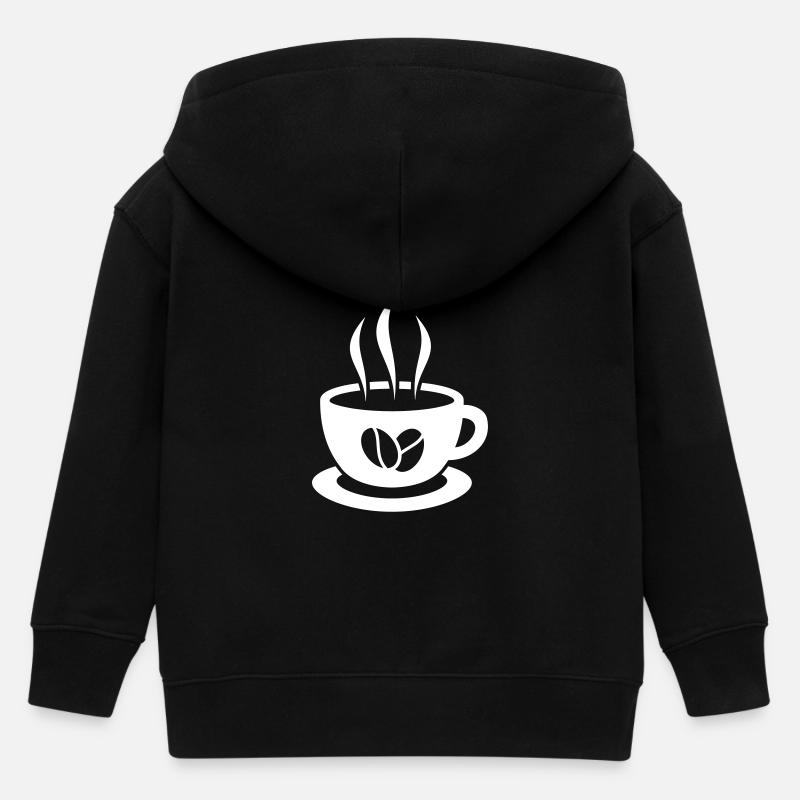 Kaffee - Kinder Organic Kapuzenjacke Mini Cultivator von Stanley/Stella - Schwarz