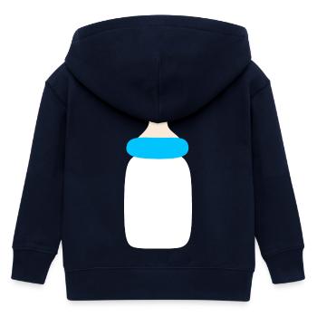 Baby 2025 Geburt Familie Geschenk Geschenkidee - Kinder Organic Kapuzenjacke Mini Cultivator von Stanley/Stella - Navy - Hinten