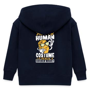 Mon costume humain, je suis vraiment un - Veste à capuche enfant bio Stanley/Stella - marine - Dos