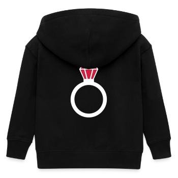 Ring - Kinder Organic Kapuzenjacke Mini Cultivator von Stanley/Stella - Schwarz - Hinten