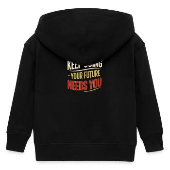 Continuez Vers Avenir - Veste à capuche enfant bio Stanley/Stella - noir - Dos