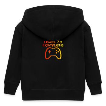 30 Geburtstag Level 30 Complete - Kinder Organic Kapuzenjacke Mini Cultivator von Stanley/Stella - Schwarz - Hinten
