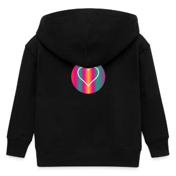 COEUR - Veste à capuche enfant bio Stanley/Stella - noir - Dos