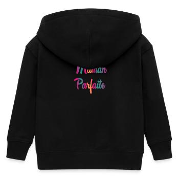 PERFEKTE MAMA - Kinder Organic Kapuzenjacke Mini Cultivator von Stanley/Stella - Schwarz - Hinten