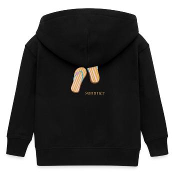 Summer - Kinder Organic Kapuzenjacke Mini Cultivator von Stanley/Stella - Schwarz - Hinten