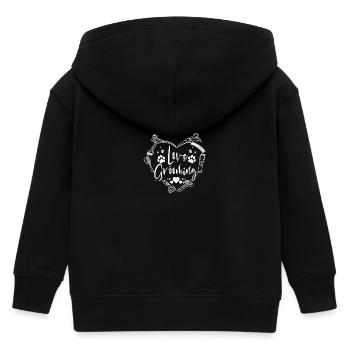 Love dog pet grooming - Kinder Organic Kapuzenjacke Mini Cultivator von Stanley/Stella - Schwarz - Hinten