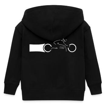 Motorradfahrer - Kinder Organic Kapuzenjacke Mini Cultivator von Stanley/Stella - Schwarz - Hinten