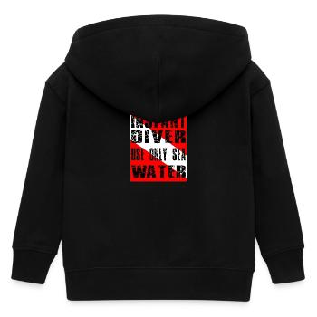 DIVER DE L’INSTANT - Veste à capuche enfant bio Stanley/Stella - noir - Dos