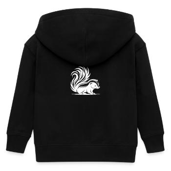 Bébé mouffette câlin - Veste à capuche enfant bio Stanley/Stella - noir - Dos
