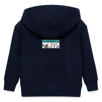 Danger Turbo Aufkleber - Kinder Organic Kapuzenjacke Mini Cultivator von Stanley/Stella - Navy - Hinten