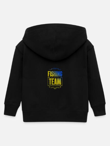 Fishing Crew - Kinder Organic Kapuzenjacke Mini Cultivator von Stanley/Stella - Schwarz