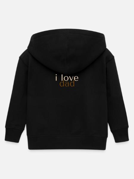 j’aime papa - Classique - Veste à capuche enfant bio Stanley/Stella - noir
