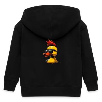 Canard en caoutchouc Punk - Veste à capuche enfant bio Stanley/Stella - noir - Dos