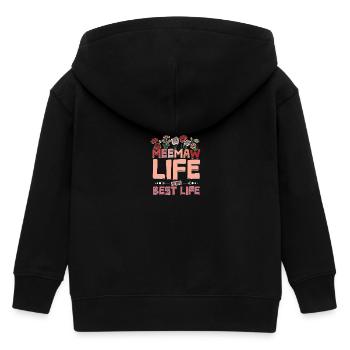 Meemaw life is the best life - Kinder Organic Kapuzenjacke Mini Cultivator von Stanley/Stella - Schwarz - Hinten