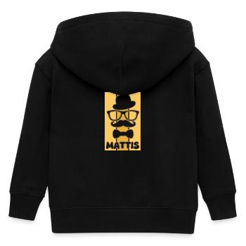 Vorname Mattis - Kinder Organic Kapuzenjacke Mini Cultivator von Stanley/Stella - Schwarz - Hinten