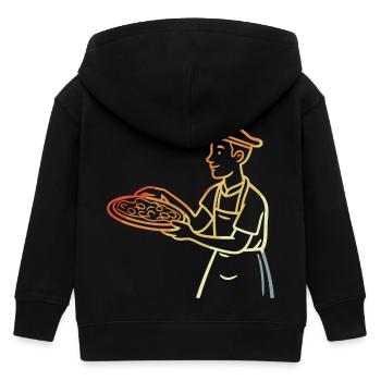 Pizzaïolo Vintage - Veste à capuche enfant bio Stanley/Stella - noir - Dos