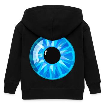 Auge - Kinder Organic Kapuzenjacke Mini Cultivator von Stanley/Stella - Schwarz - Hinten