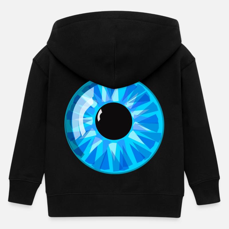 œil - Veste à capuche enfant bio Stanley/Stella - noir