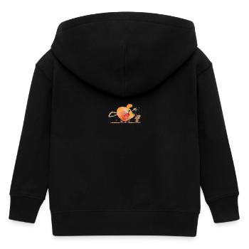 Rosi, die wilde Maus - Kinder Organic Kapuzenjacke Mini Cultivator von Stanley/Stella - Schwarz - Hinten