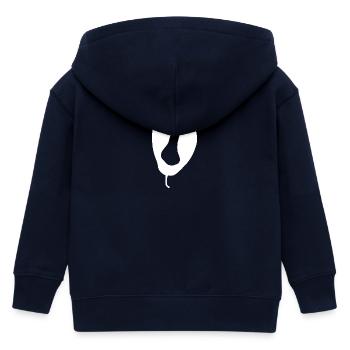 U-Form Abstrakte Silhouette - Kinder Organic Kapuzenjacke Mini Cultivator von Stanley/Stella - Navy - Hinten