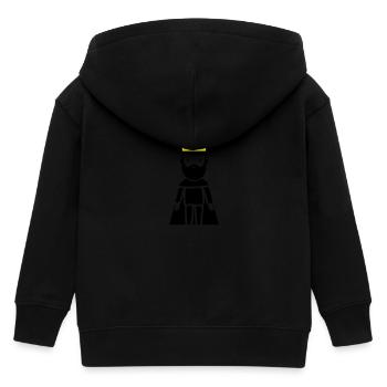 Majestät König - Kinder Organic Kapuzenjacke Mini Cultivator von Stanley/Stella - Schwarz - Hinten