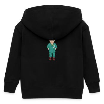 Uskan Leila - Kinder Organic Kapuzenjacke Mini Cultivator von Stanley/Stella - Schwarz - Hinten