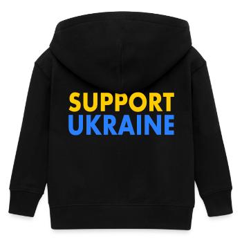 Support ukraine - Kinder Organic Kapuzenjacke Mini Cultivator von Stanley/Stella - Schwarz - Hinten