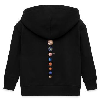 Planeten - Kinder Organic Kapuzenjacke Mini Cultivator von Stanley/Stella - Schwarz - Hinten