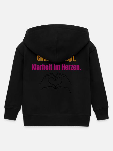 Chaos Statement ADHS und Autismus - Kinder Organic Kapuzenjacke Mini Cultivator von Stanley/Stella - Schwarz