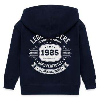 Geburtstagsgeschenk April 1985 - Kinder Organic Kapuzenjacke Mini Cultivator von Stanley/Stella - Navy - Hinten