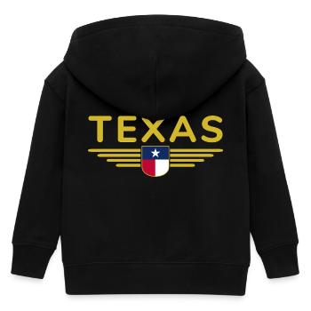 Texas Fan T-Shirt – Lone Star Style - Veste à capuche enfant bio Stanley/Stella - noir - Dos
