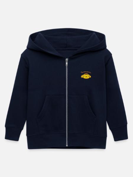 Pompompurin Stick Portrait - Kinder Organic Kapuzenjacke Mini Cultivator von Stanley/Stella - Navy