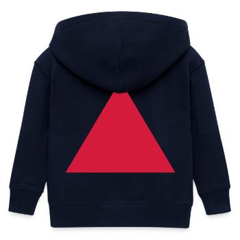 Dreieck - Kinder Organic Kapuzenjacke Mini Cultivator von Stanley/Stella - Navy - Hinten