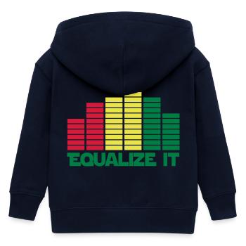equalize it sound - Kinder Organic Kapuzenjacke Mini Cultivator von Stanley/Stella - Navy - Hinten