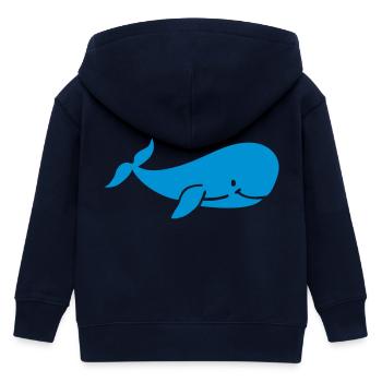 Wal - Kinder Organic Kapuzenjacke Mini Cultivator von Stanley/Stella - Navy - Hinten
