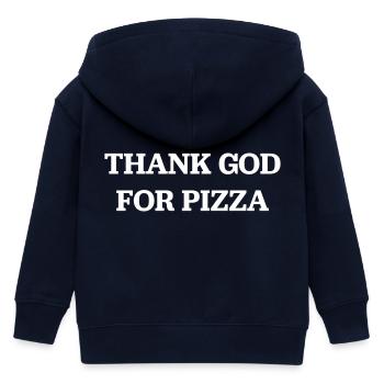 Pizza - Kinder Organic Kapuzenjacke Mini Cultivator von Stanley/Stella - Navy - Hinten