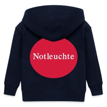 Emergency - Kids Organic Zip-up Hoodie by Stanley/Stella - navy - Back