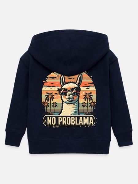 Ein Unbeschwertes No Problama - Kinder Organic Kapuzenjacke Mini Cultivator von Stanley/Stella - Navy